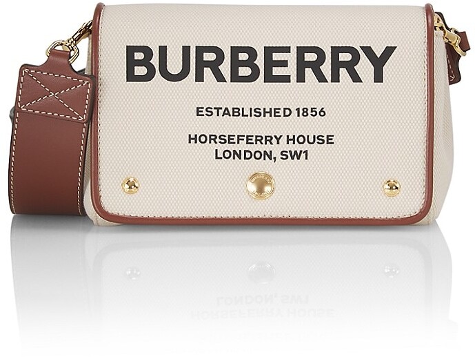 Burberry Hackberry HorseferryPrint Canvas Crossbody Bag ShopStyle