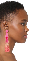 Thumbnail for your product : Oscar de la Renta Long Ombre Beaded Tassel Earrings
