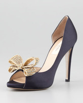 Thumbnail for your product : Valentino Jewelry-Bow Couture d'Orsay Pump, Marine