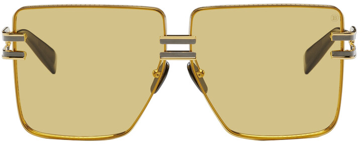 Balmain Gold Women's Sunglasses | Shop the world's largest 
