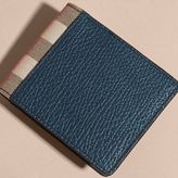 Thumbnail for your product : Burberry Grainy Leather and House Check Folding Wallet