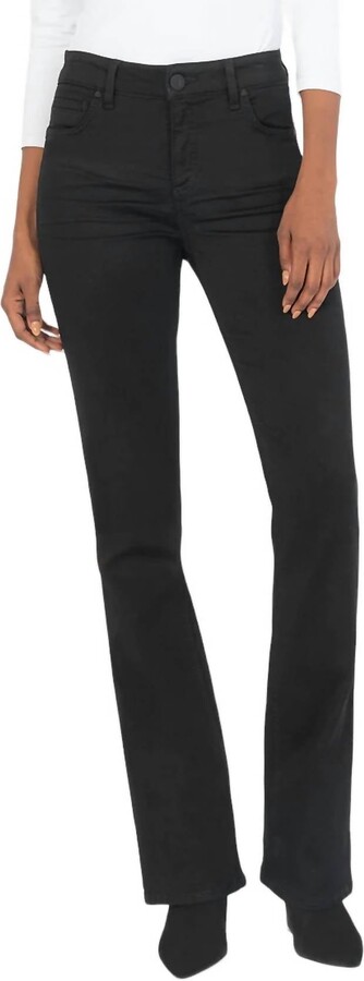 Natalie High Rise Fab Ab Bootcut Jean In Black