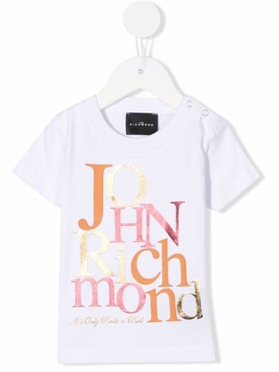 John Richmond Junior logo-print cotton T-shirt