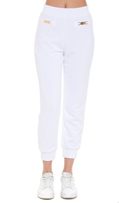 Elisabetta Franchi White Women's Pants | Shop the world's largest 
