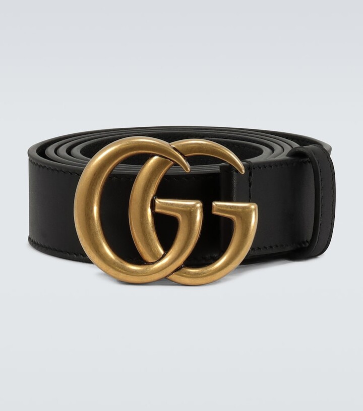 gucci belt gold black
