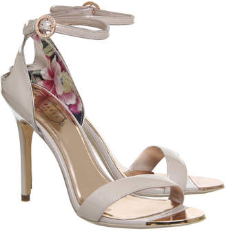 Ted Baker Mirobell Strappy Heels Nude Patent Leather