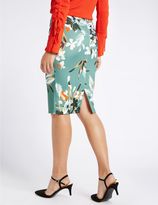 Thumbnail for your product : Marks and Spencer Scuba Floral Print Pencil Midi Skirt