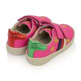 Thumbnail for your product : Gucci GUCCIPink Leather Bee & Star Trainers