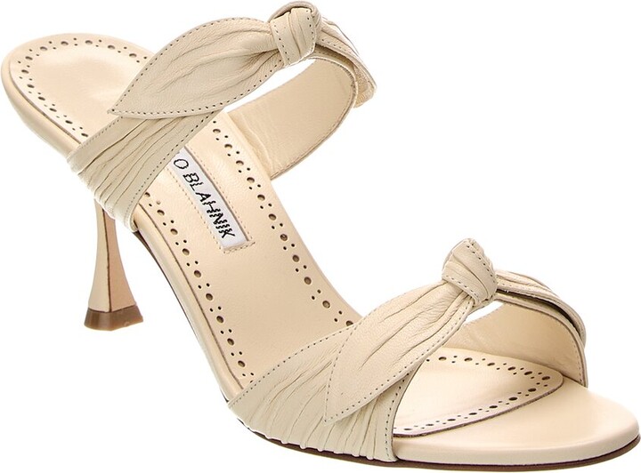Manolo Blahnik Lollo 90 Leather Sandal