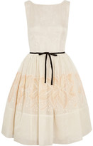 Thumbnail for your product : RED Valentino Embroidered silk dress
