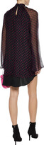 Thumbnail for your product : RtA Ariana Layered Polka-dot Silk-chiffon Mini Dress