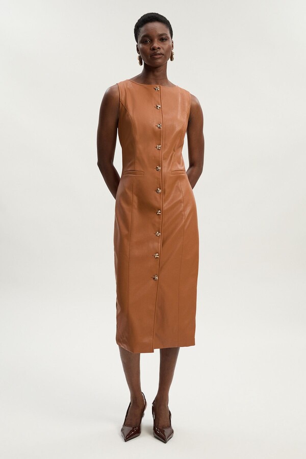 Karen Millen Women's Leather Dresses ShopStyle UK