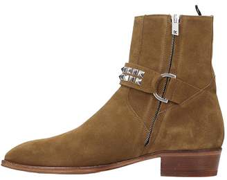 Represent REPRESENT Strapped Boot High Heels Ankle Boots In Leather Color Suede