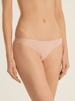 Thumbnail for your product : Bodas Smooth Tactel Hipster Thong - Pink