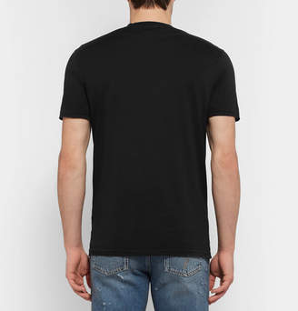 Givenchy Slim-Fit Distressed Printed Cotton-Jersey T-Shirt - Men - Black