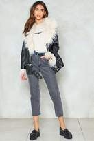 Thumbnail for your product : Nasty Gal Fur-St Come Fur-St Served Faux Fur Moto Jacket