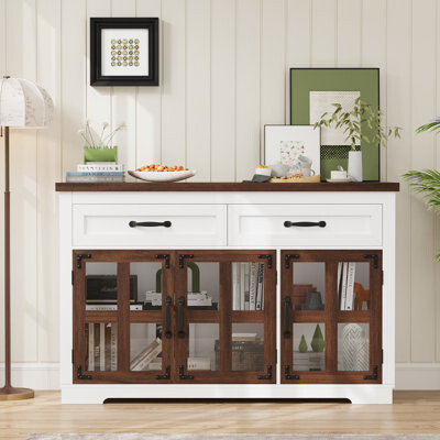 August Grove Sideboard Buffet Cabinet With Storage 53.1\