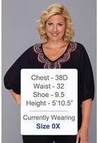 Thumbnail for your product : Karen Kane Plus Size Embroidered Tunic