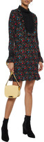 Thumbnail for your product : Anna Sui Guipure Lace-paneled Floral-print Silk-blend Dress
