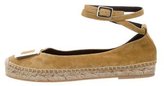 Thumbnail for your product : Roger Vivier Suede Buckle Espadrilles