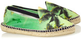 Thumbnail for your product : Manebi Wild Palms printed canvas espadrilles