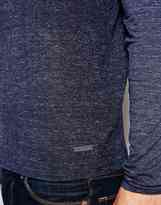 Thumbnail for your product : A Question Of DKNY Long Sleeve T-Shirt In Textured Print