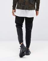 Thumbnail for your product : ASOS Skinny Joggers With Cut & Sew & Zips