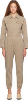 Thumbnail for your product : A.P.C. Taupe Danica Denim Jumpsuit