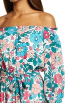 Thumbnail for your product : Charles Henry Floral Off the Shoulder Long Sleeve Maxi Dress