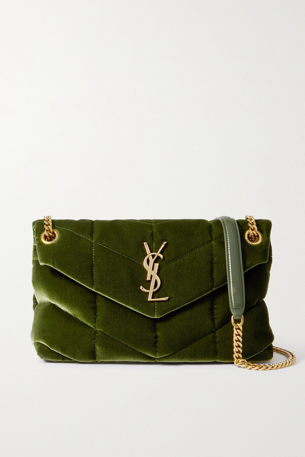 green velvet backpack