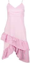 Thumbnail for your product : boohoo Stripe & Gingham Mix Ruffle Detail Dress