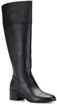 Thumbnail for your product : MICHAEL Michael Kors Knee Length Logo Plaque Boots