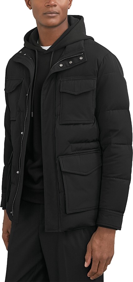 Reiss Mercury Long Sleeve Quilted Four Pocket Puffer Jacket