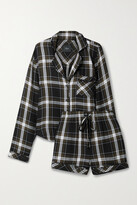 Thumbnail for your product : Rails Kellen Checked Flannel Pajama Set - Black