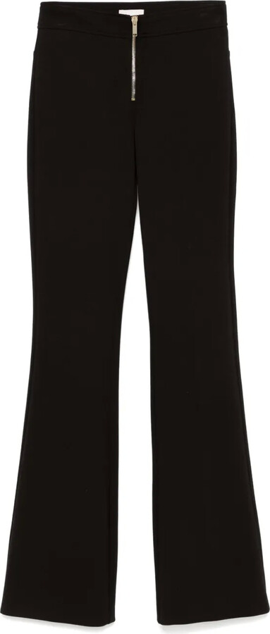 Liu Jo Logo-Charm Flared Trousers - ShopStyle Wide-Leg Pants