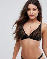 Thumbnail for your product : ASOS DESIGN Tantalize Leopard Triangle Bra