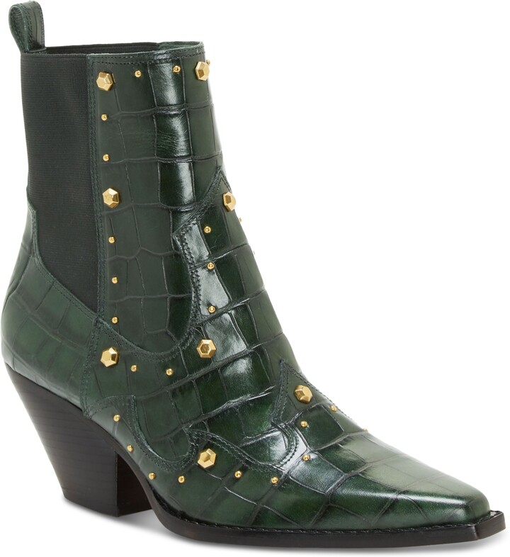 studded womens booties