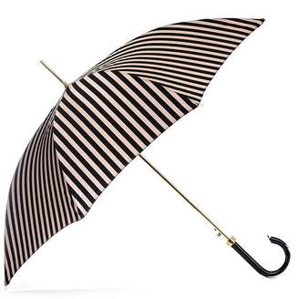 Black and Latte Stripe Luxury Umbrella
