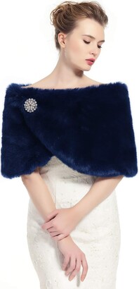 navy evening shrug