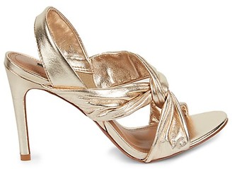 bcbg gold sandals