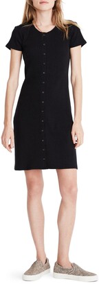 Madewell Ribbed Button Front Minidress