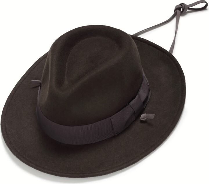 Justine Hats Grey Mens Felt Fedora ShopStyle