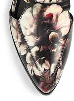 Thumbnail for your product : Jason Wu Floral-Print Leather Cutout Brogues