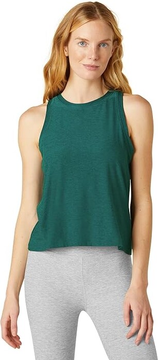 Beyond Yoga Featherweight Rebalance Tank (Lunar Teal Heather) Women's  Clothing - ShopStyle Activewear Tops