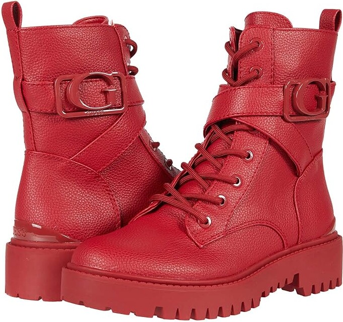 GUESS Women's Red Boots | ShopStyle