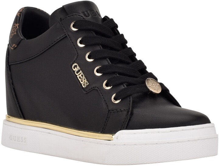 Black Wedge Sneakers | ShopStyle