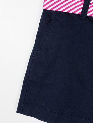 Ralph Lauren Kids Belted Cotton-Blend Shorts
