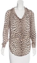 Thumbnail for your product : Haute Hippie Silk Leopard Print Top