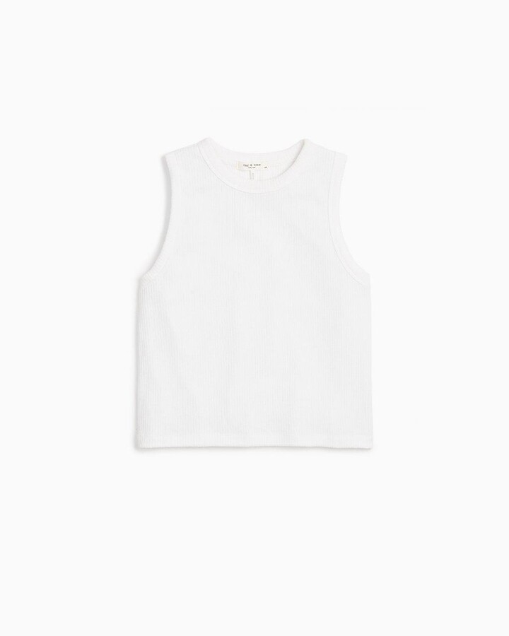 White Knit Tank Top | Shop the world's largest collection of fashion |  ShopStyle