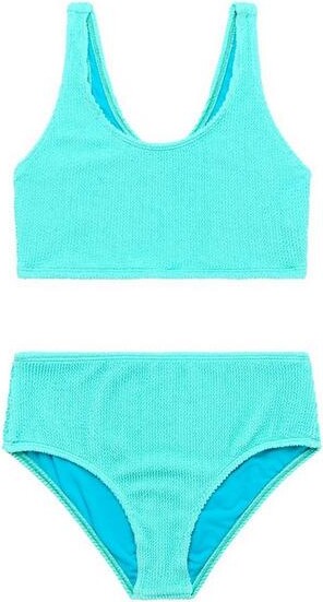 Beach Lingo Girls' Scrunchies Longline Swim Bikini Set 14 Island